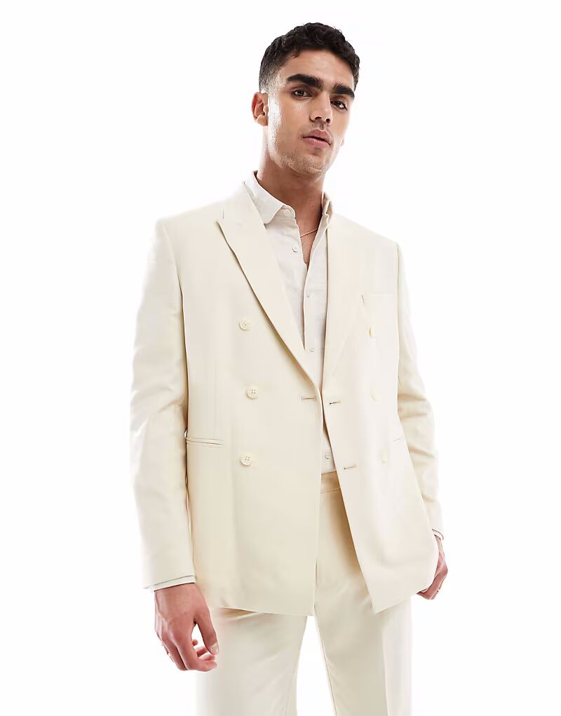 

ASOS DESIGN классический крой пиджак цвета камня