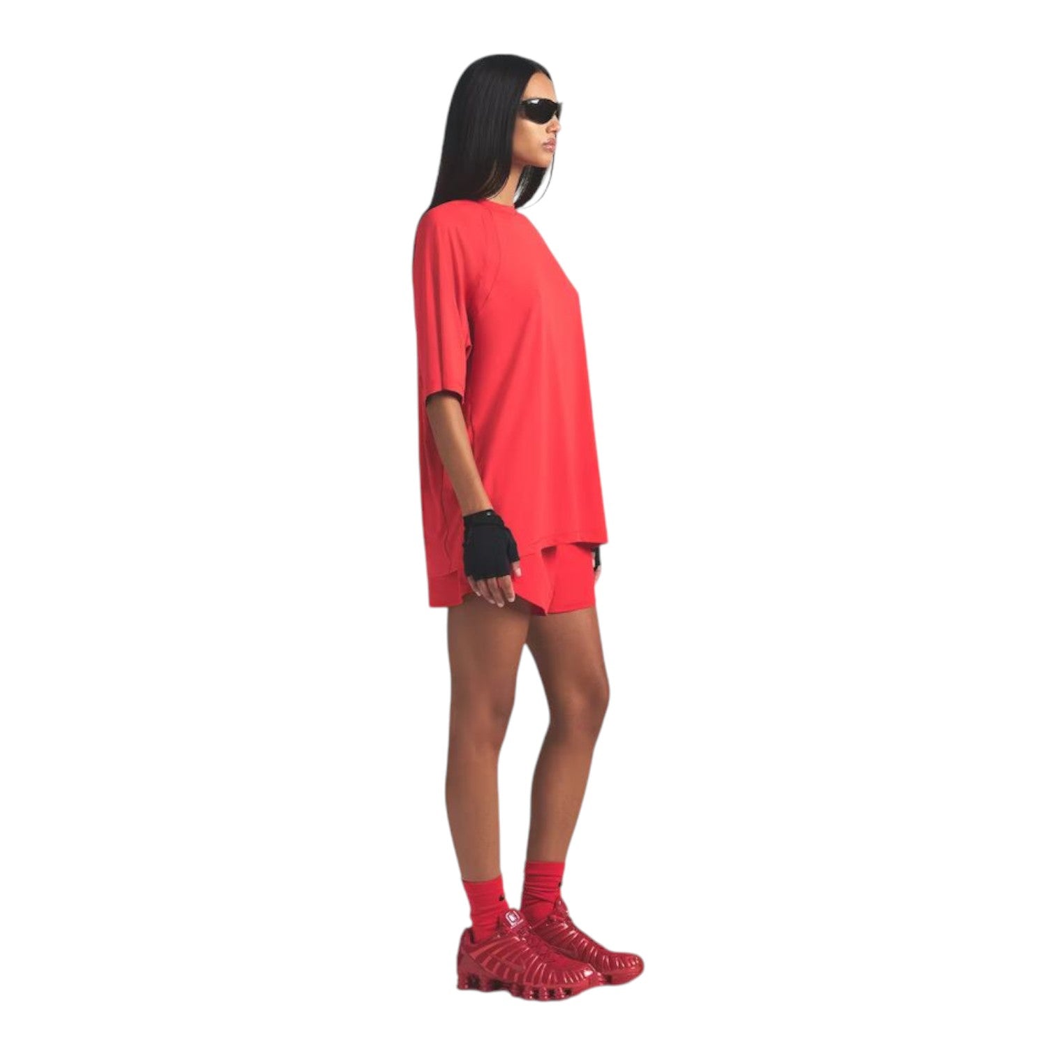 (WMNS) Nike x SKIMS Свободная футболка оверсайз 'Ruby' — фото 3