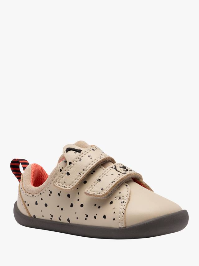 Детские кожаные туфли Roamer Wish T Clarks, Off White Print — фото 4