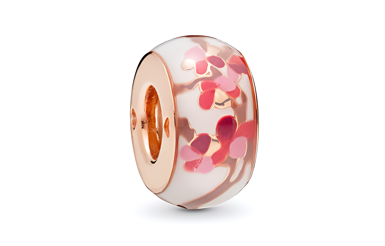 

Pandora Украшение из бисера "Цветок персика" для женщин в розовом цвете