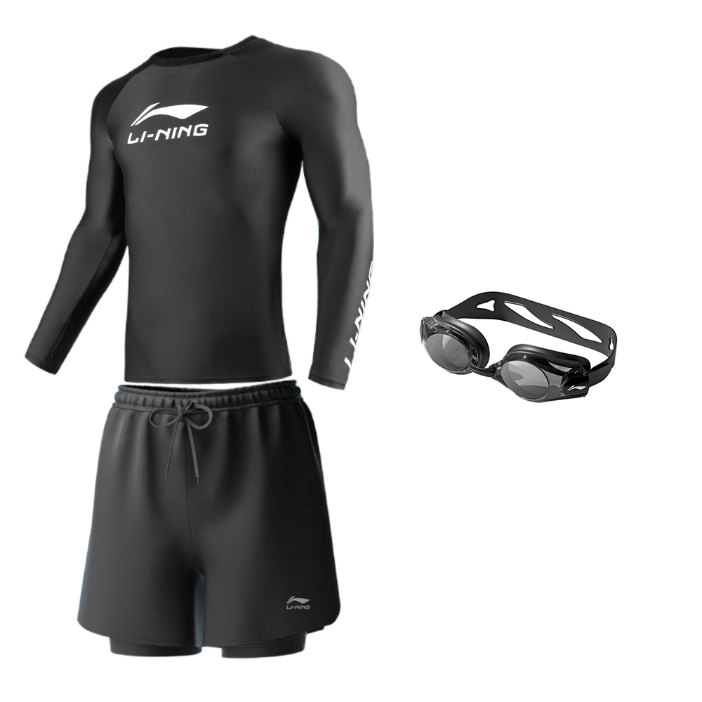 

LINING Черный купальный комплект Men's