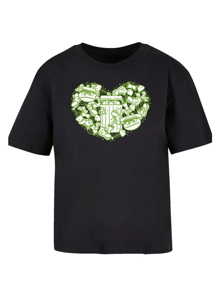

Футболка F4NT4STIC Ladies Everyday Tee Sesamstraße Oscar hearty, черный