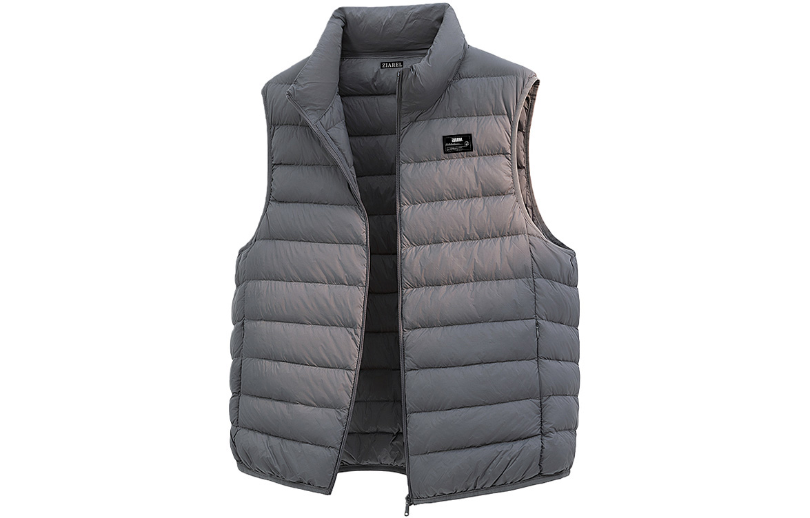 

Пуховик Unisex Stand Collar Lightweight Others ZIAREL, серый[removable logo]