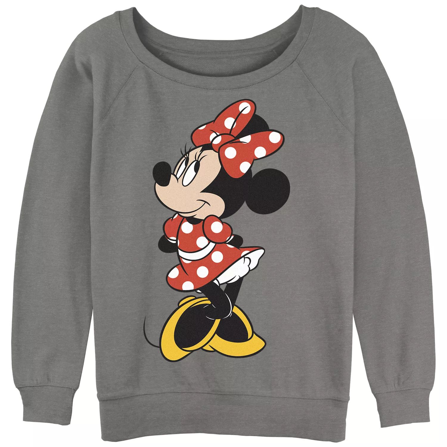 

Свитшот с напуском и рисунком Disney's Minnie Mouse Minnie Mouse Disney, серый