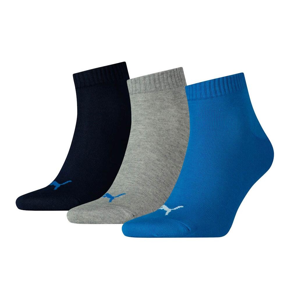 

Носки Puma Plain Quarter short 3 шт, серый