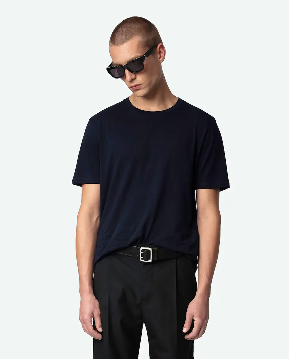 

Мужская футболка Tommy Plain с коротким рукавом Zadig & Voltaire, тёмно-синий