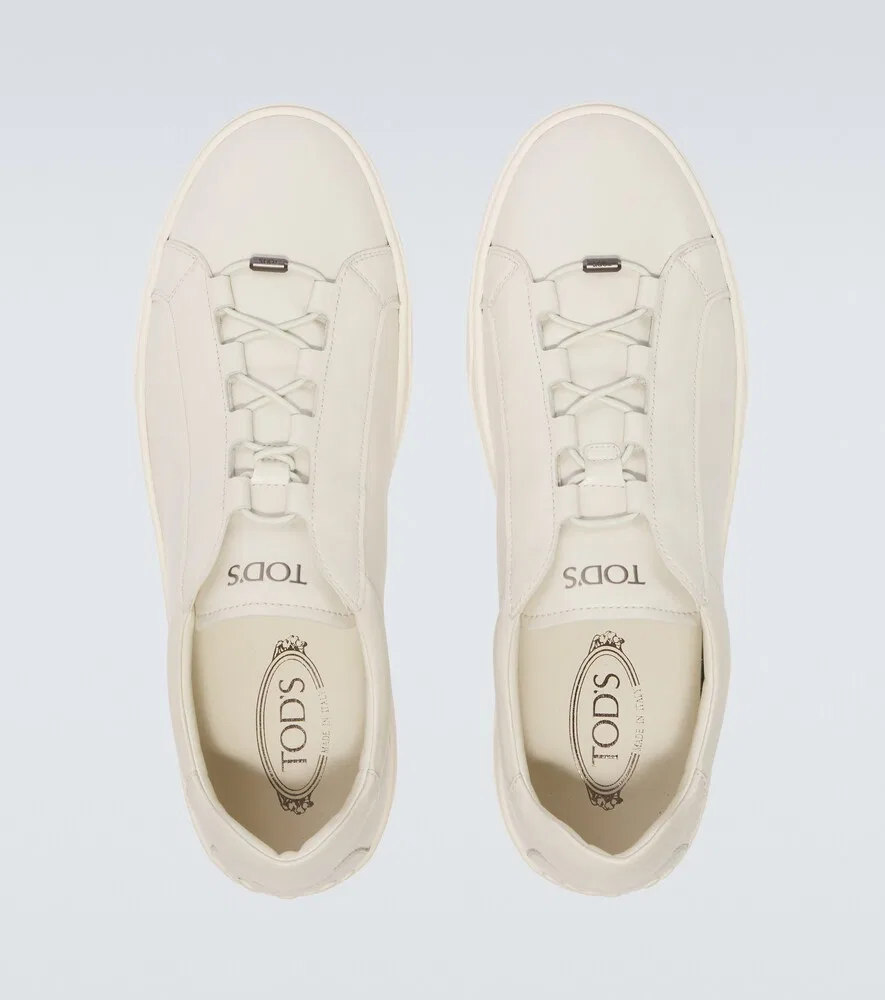 Кожаные кроссовки Tod's, белый — фото 4