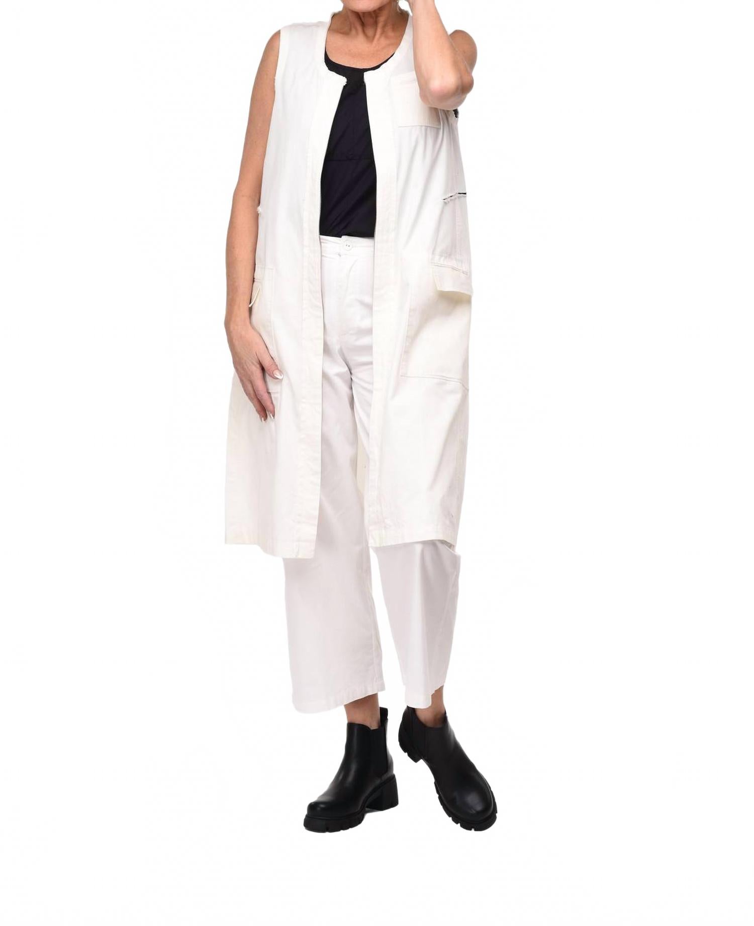 

Кассандра жилет из слоновой кости твил Tulip Clothing