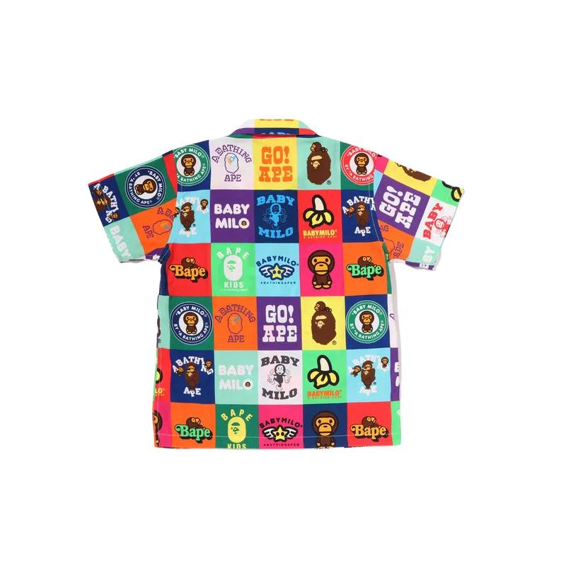 Детская рубашка A BATHING APE мультиколор — фото 3