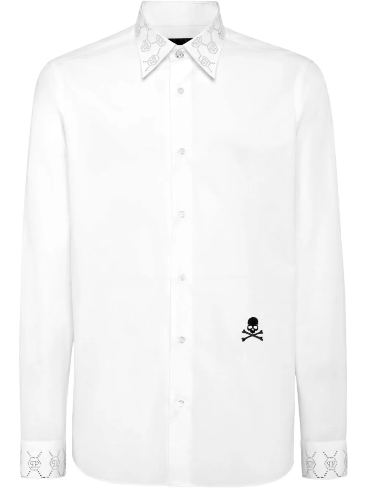 

Рубашка с монограммой Philipp Plein, белый