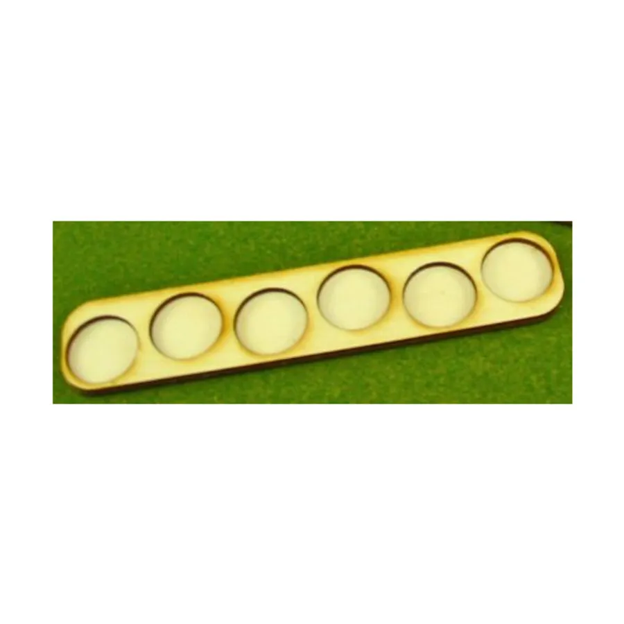 

Поднос для схваток — 6 фигурок, круглые подставки 25 мм, Miniature Movement Trays - Skirmish (Litko Aerosystems)