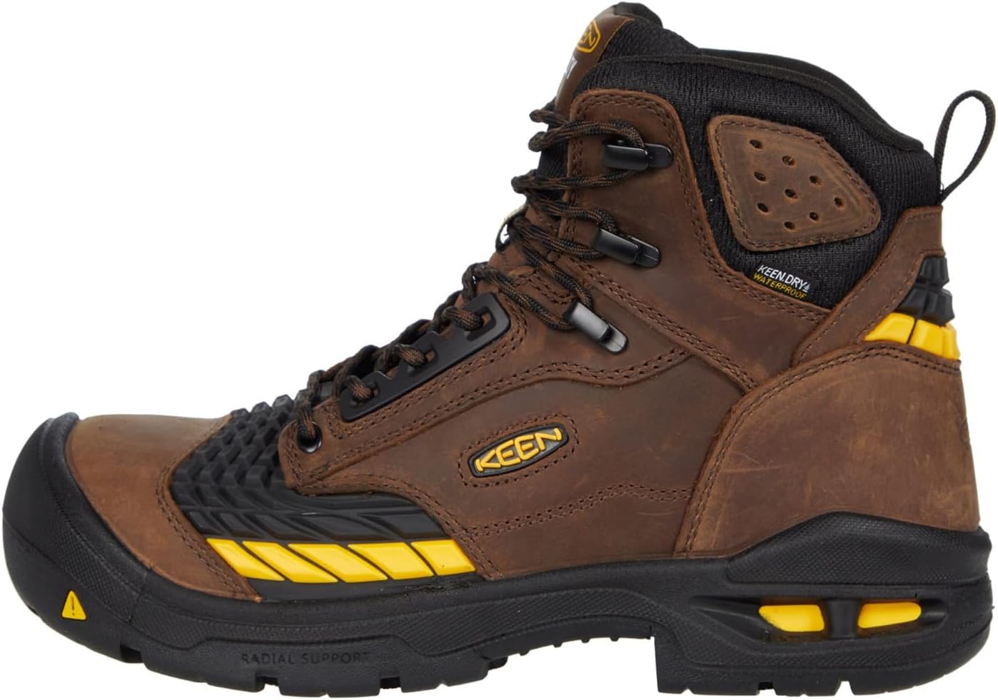 

Мужские водонепроницаемые рабочие ботинки KEEN Troy с высотой голенища 6 дюймов KEEN Utility, черный