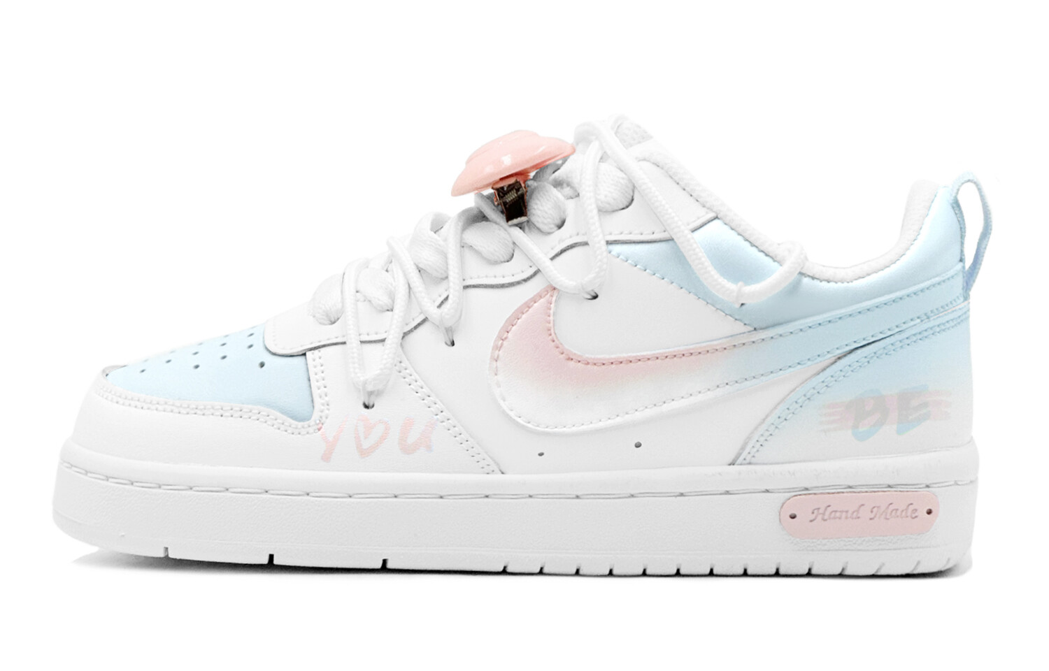 

Кроссовки Nike Court Borough Skateboarding Shoes Women's Low-top Pink, желтый