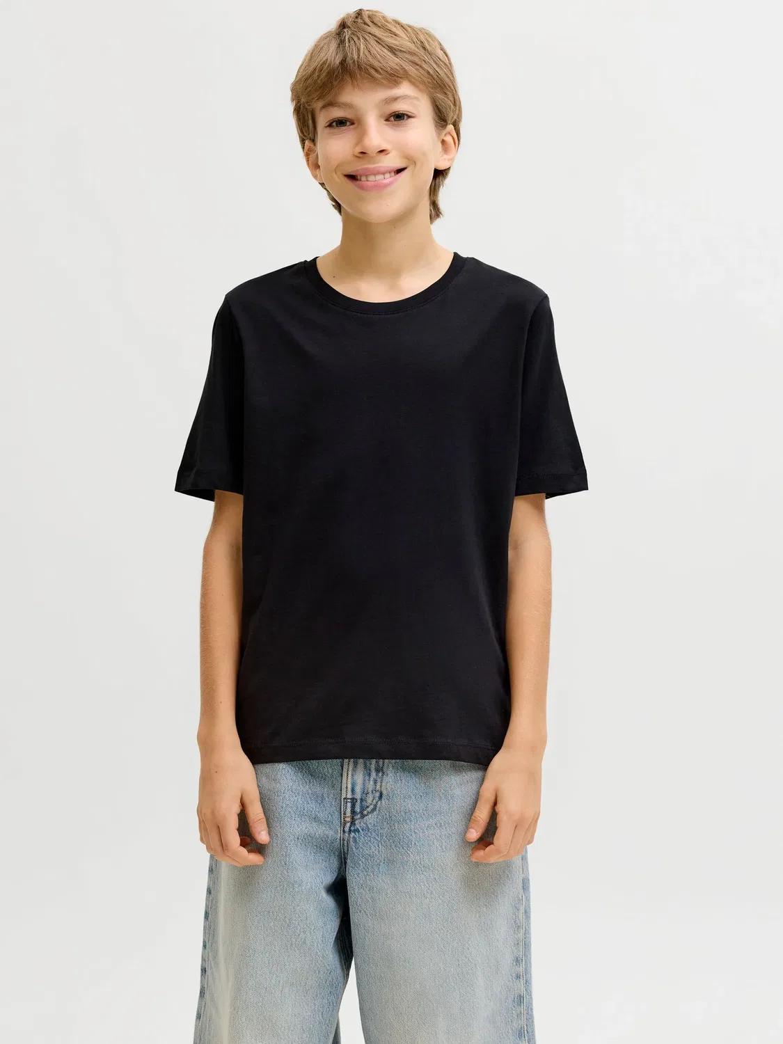 Футболка из органического хлопка JACK & JONES Junior, черный — фото 3