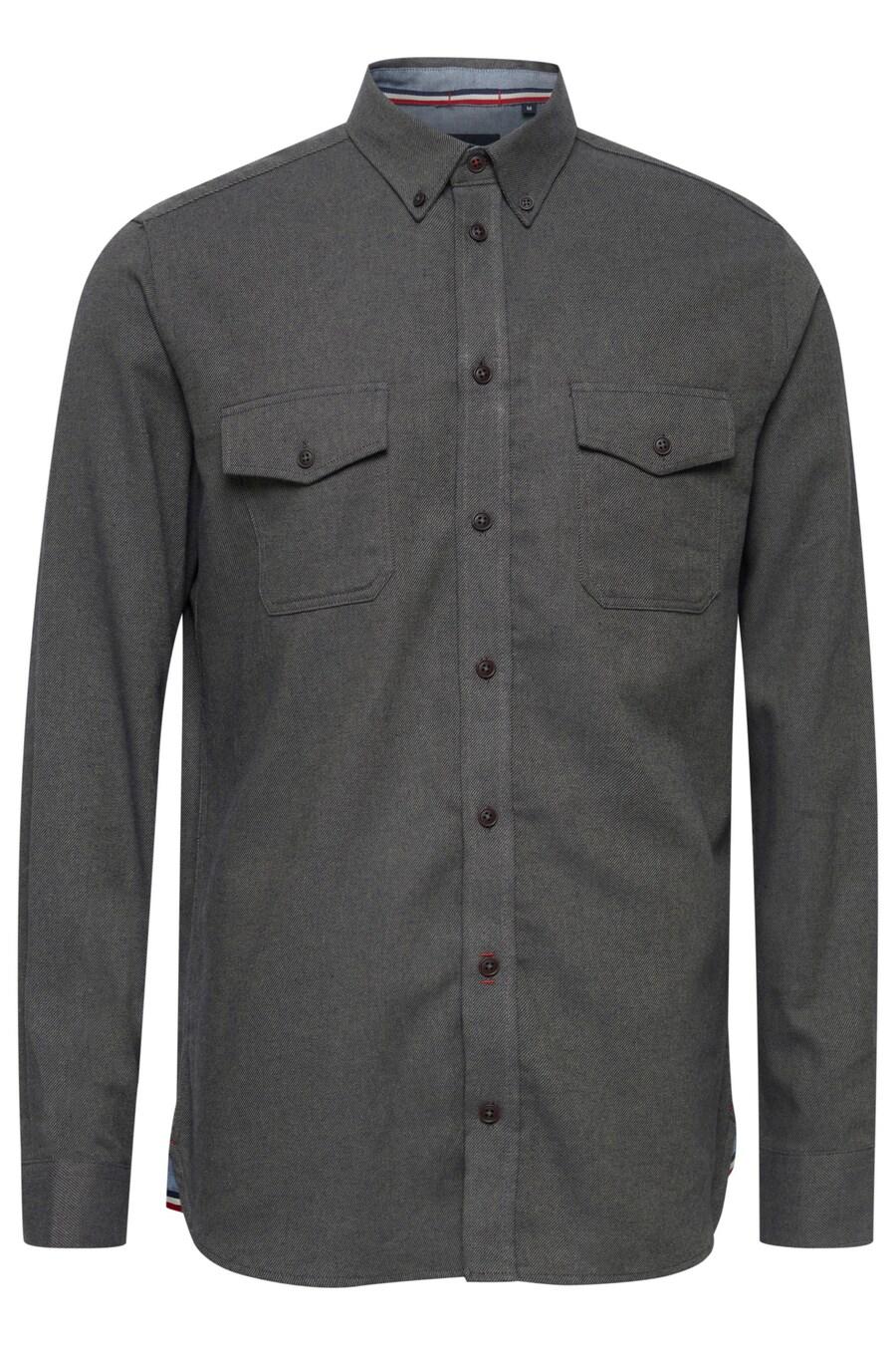 

Рубашка на пуговицах классического кроя FQ1924 Steven, mottled grey