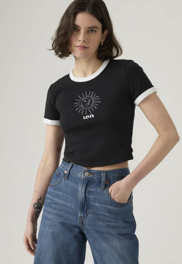 Футболка с графическим мини-принтом в виде колеровки Levi'S, Pirate Black — фото 3