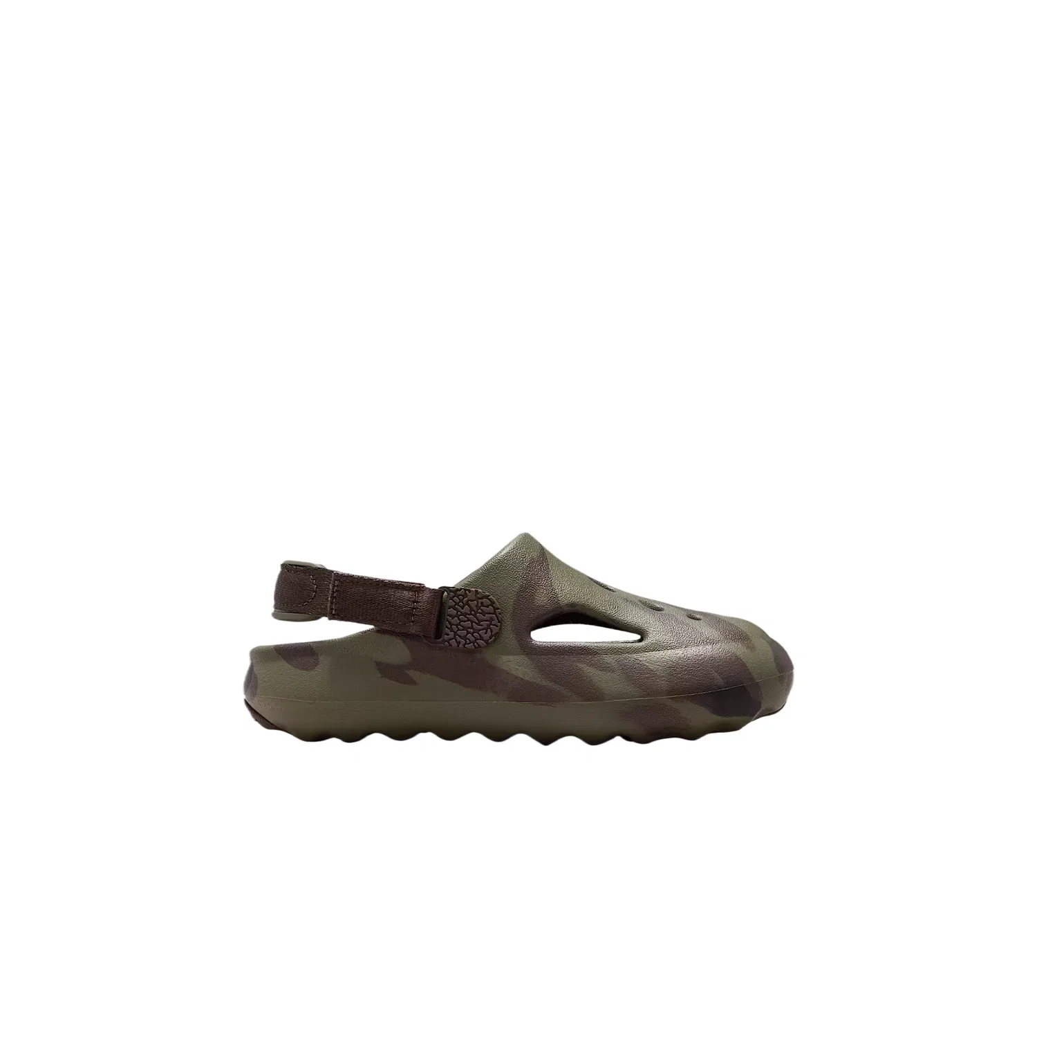 Детские клоги Jordan Hydrip дышащие Medium Olive/Black/Baroque Brown — фото 3