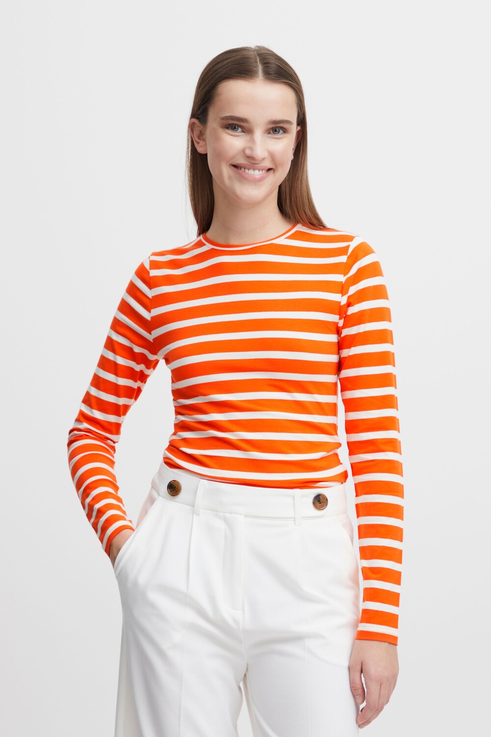 

Лонгслив b.young BYPAMILA LS TSHIRT 20807931, оранжевый