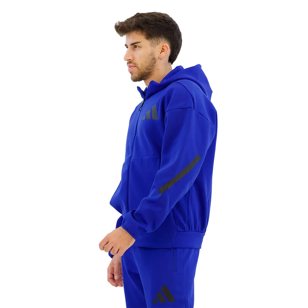 Толстовка adidas New Z.N.E full zip, синий — фото 4