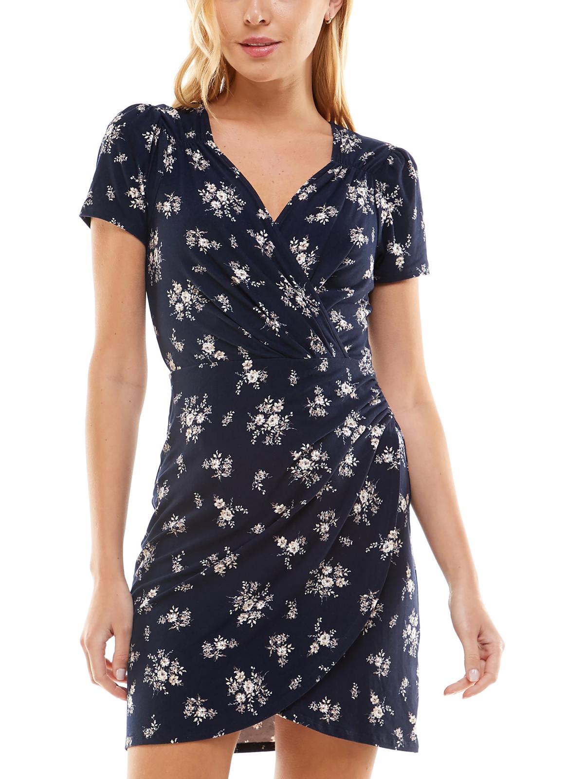 

Женское мини-платье из полиэстера для юниоров Ultra Flirt, цвет navy/floral