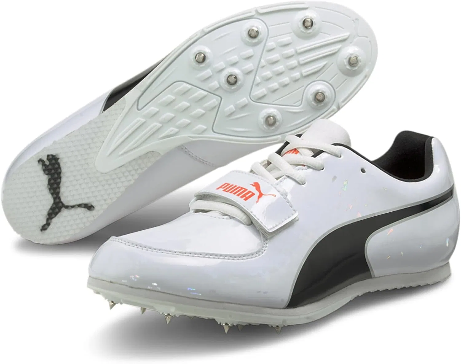 Кроссовки PUMA Unisex Evospeed Long Jump 6, Puma White Puma Black Lava Blast — фото 2