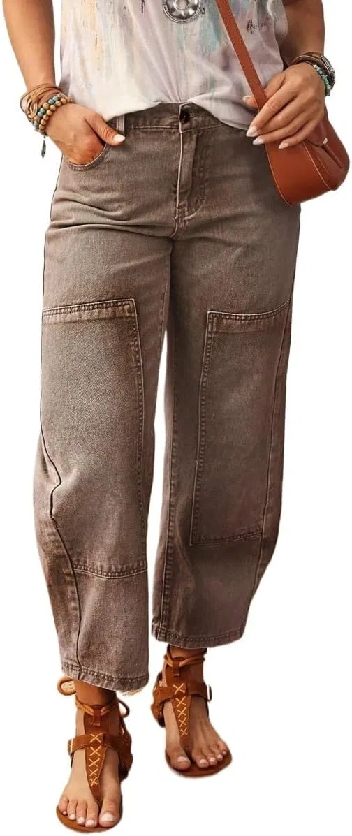 Джинсы женские, кофейный