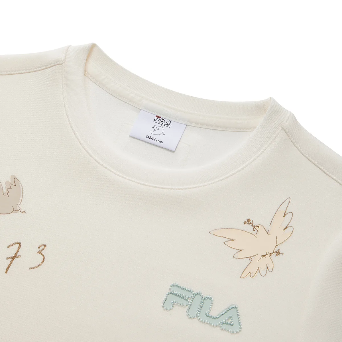 FILA KIDS X Pablo Picasso Свитшот Heron White детский — фото 4
