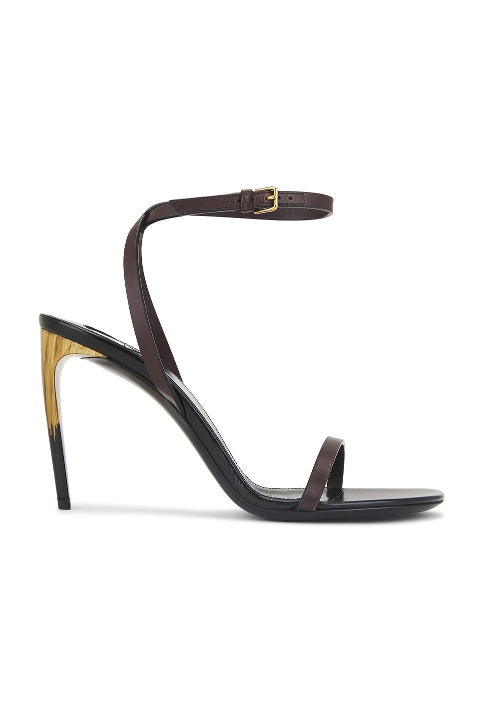 Saba Сандалии Saint Laurent, Ultra Dark Brown