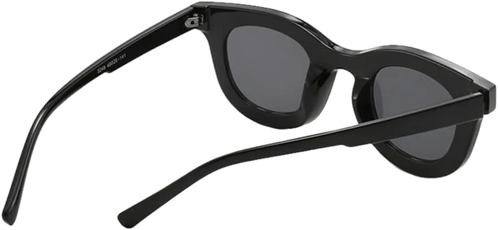 

Популярные модные круглые цветные женские солнцезащитные очки в стиле ретро, ​​модные желейные очки с защитой от УФ-излучения UV400 для мужчин UATXTAU, Gray Gray