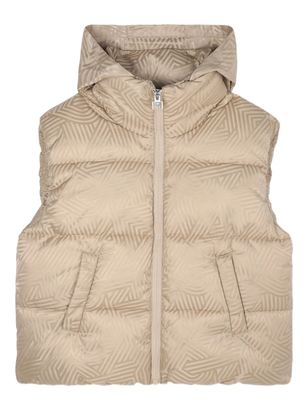 

Дутый жилет с узором Dkny Kids, нейтральный