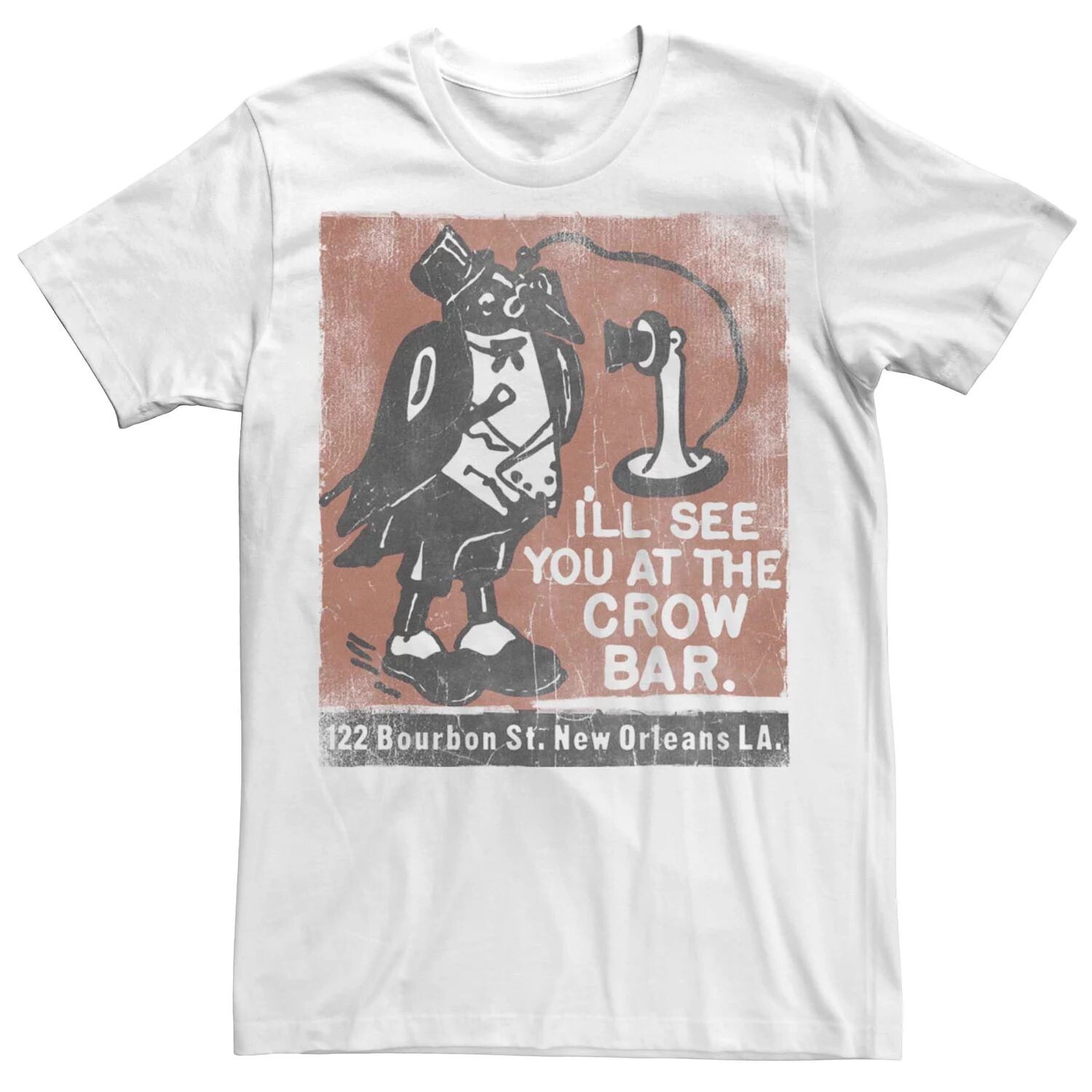 

Мужская винтажная футболка с плакатом Crow Bar Licensed Character