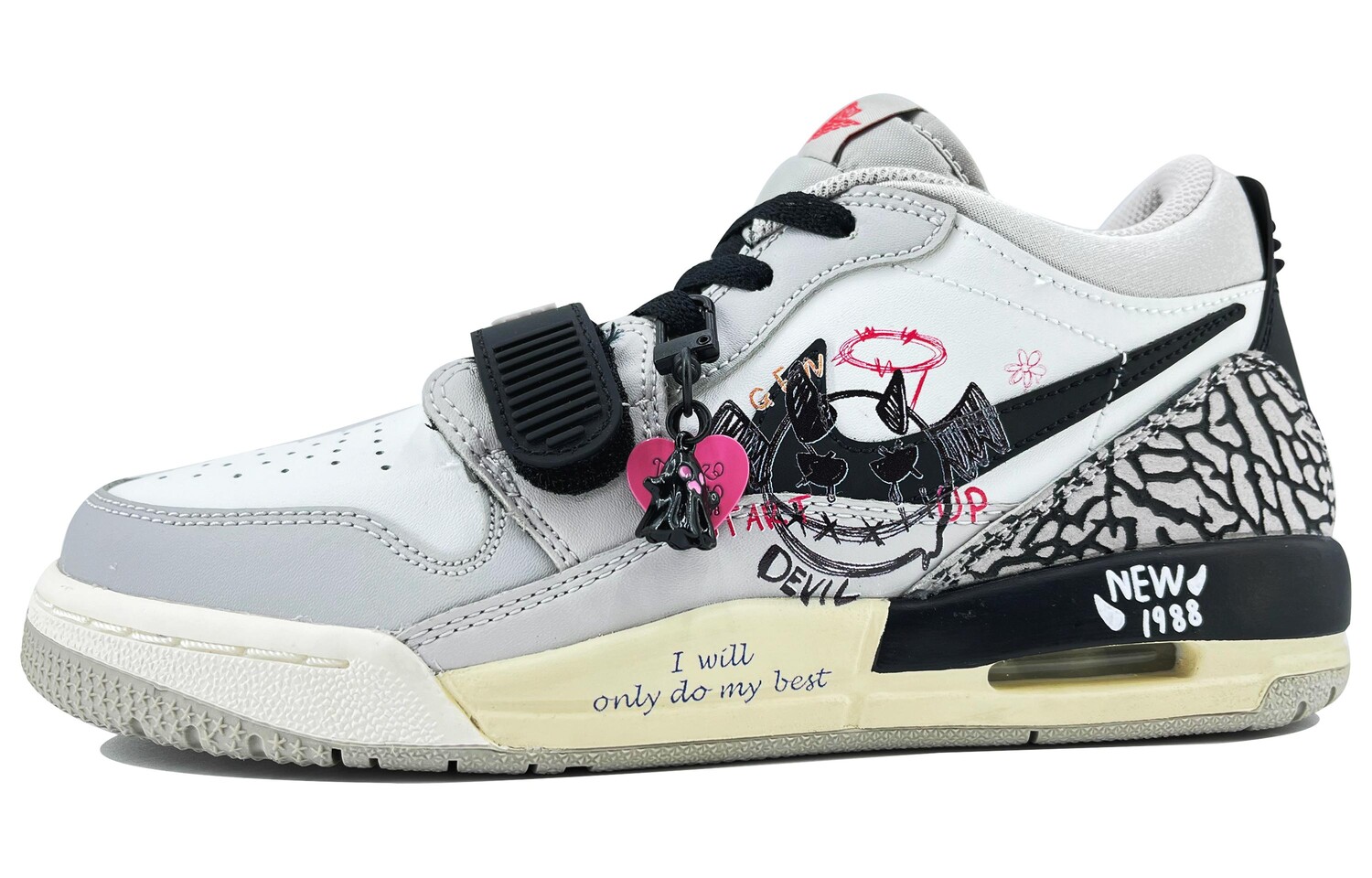 Кроссовки JORDAN Legacy 312 Vintage Basketball Shoes Women's Low-Top Gray