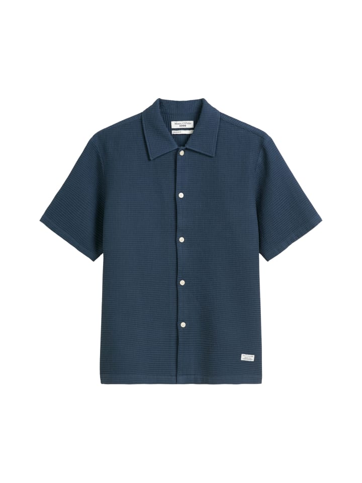 

Рубашка с короткими рукавами, стандартного размера, цвета азурит. Marc O'Polo DENIM