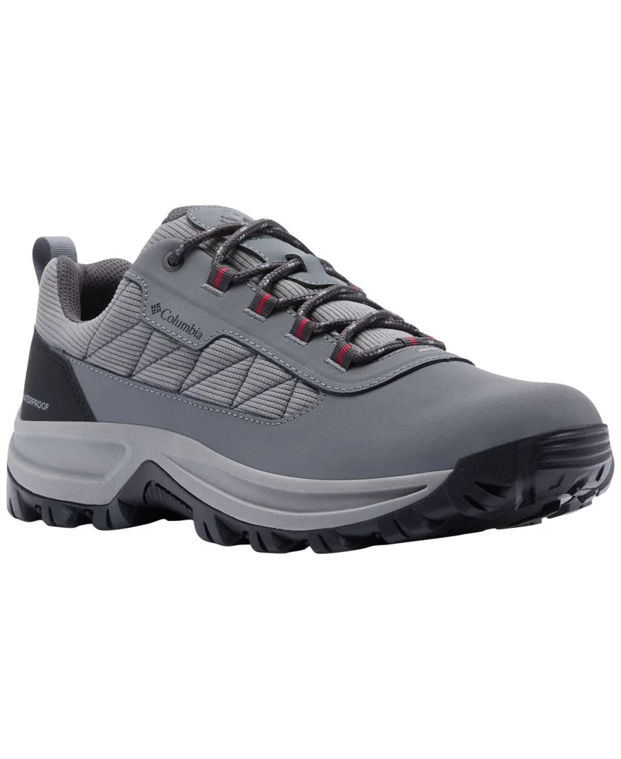 Мужские низкие походные ботинки Transverse Hike на шнуровке Columbia, серый steel/mountain красный