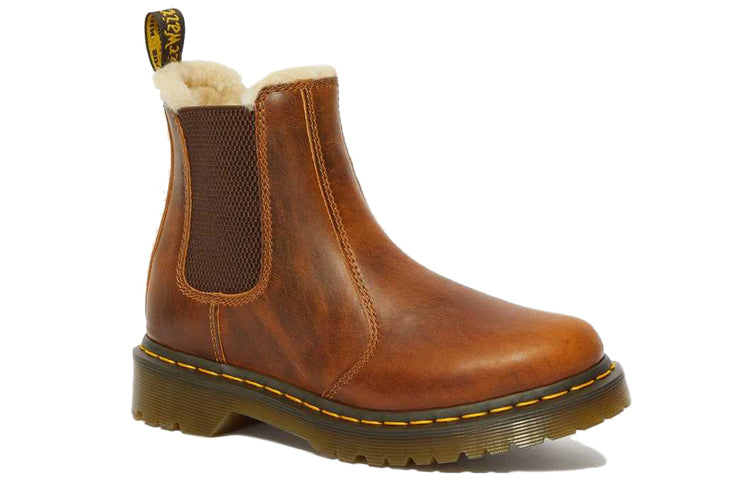 Ботинки Dr. Martens 2976 Faux Fur Lined, коричневый — фото 2