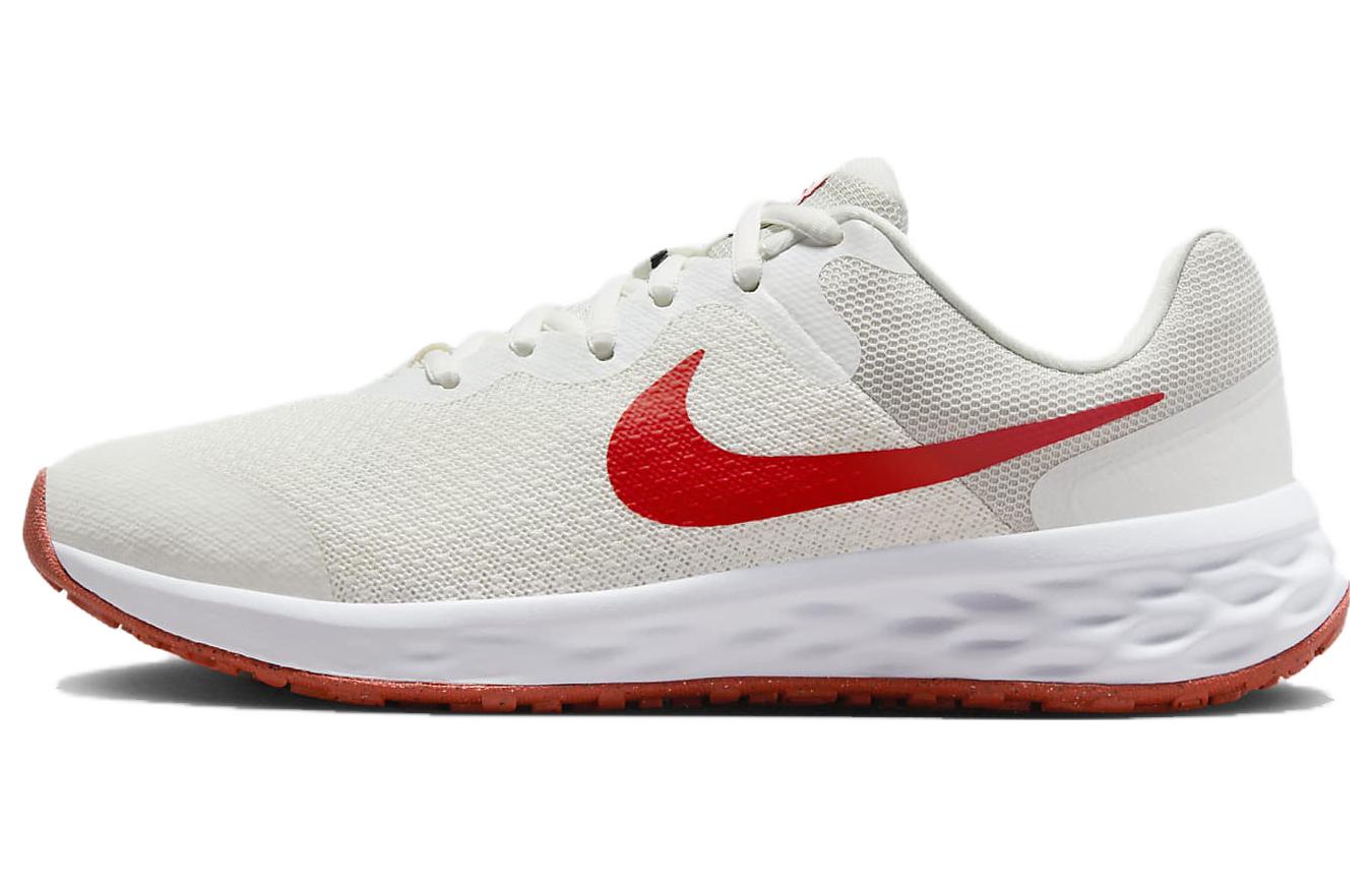 

REVOLUTION 6 Детские кроссовки GS Low-top Белые/Красные Nike, белый/красный