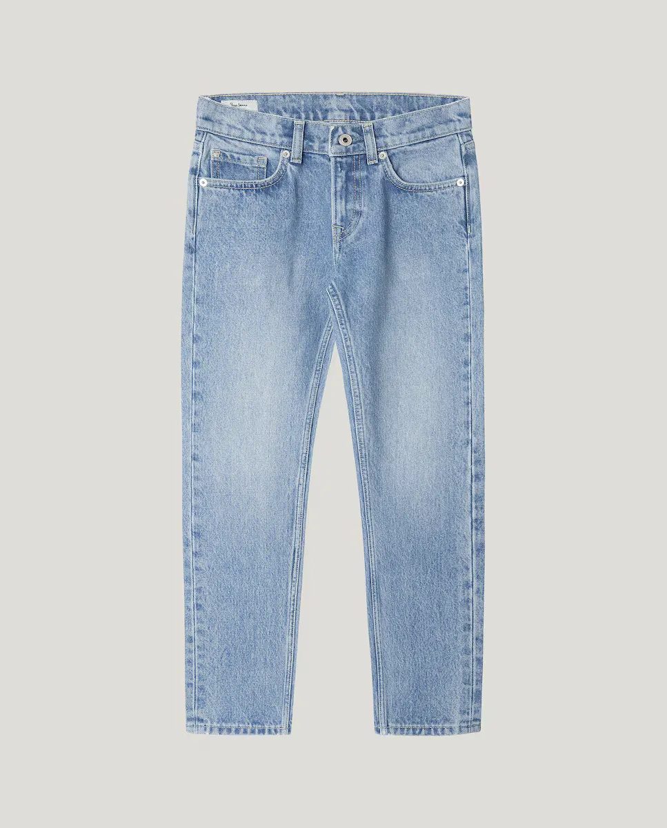 

Джинсы прямого кроя для мальчиков с регулируемой талией Pepe Jeans, синий