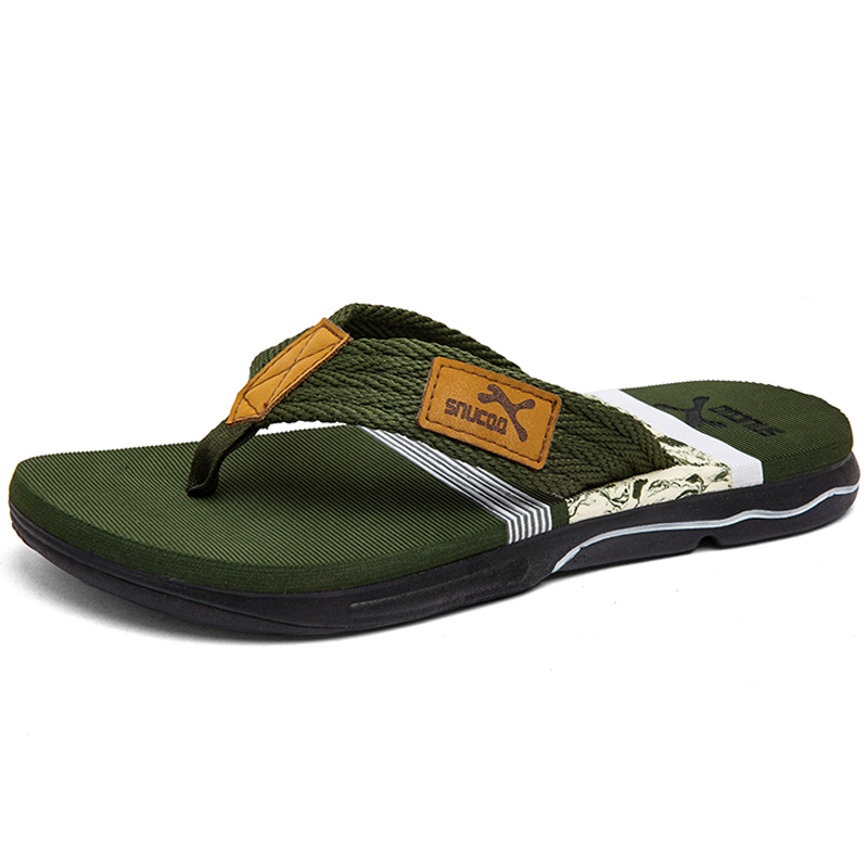 

YUZHAOLIN Армейские зеленые мужские шлепанцы с резиновой подошвой, устойчивые к запаху, износу и скольжению, цвет Army Green