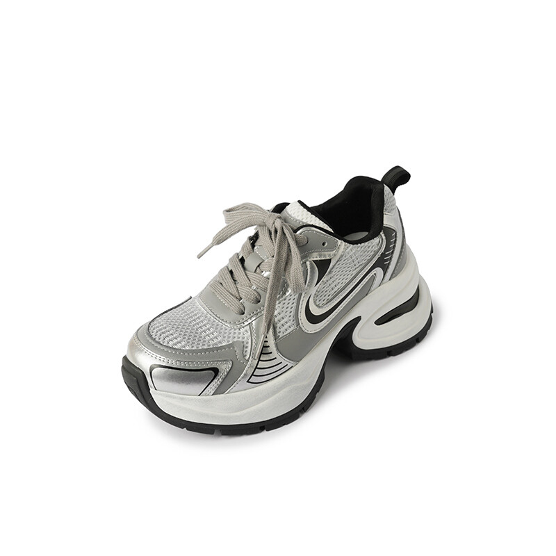

Кроссовки женские Chunky Mid-Top серебристо-серый Gredio