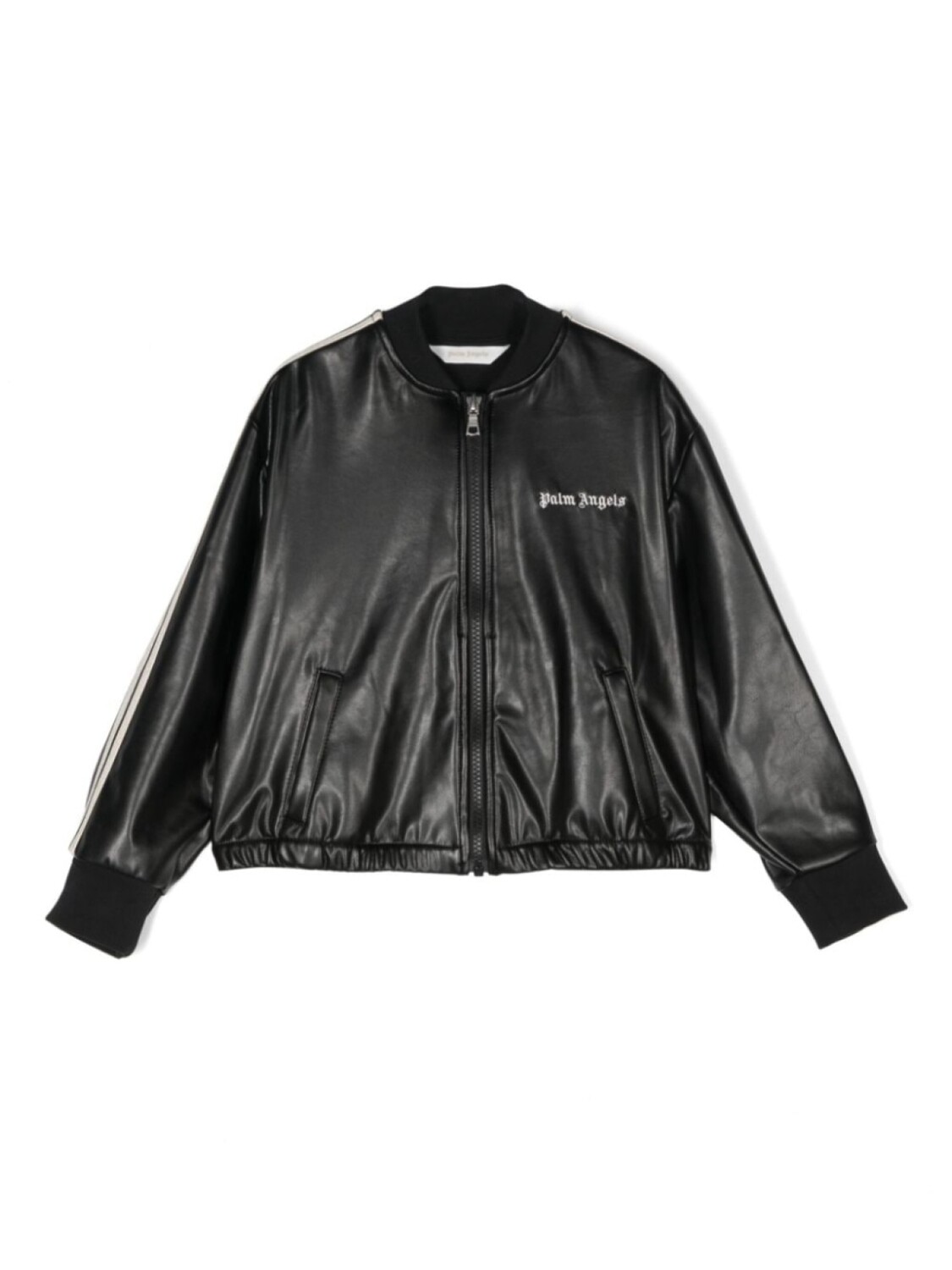 

Palm Angels Kids куртка с вышитым логотипом, черный