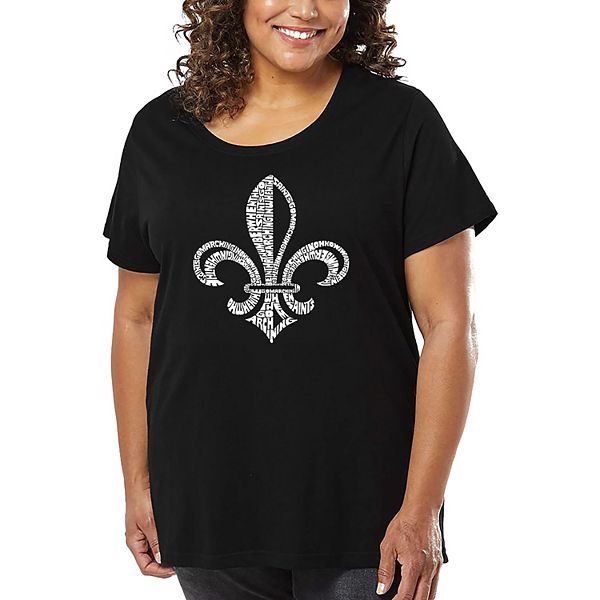 

Футболка с принтом для женщин plus size - текст песни When the Saints Go Marching In La Pop Art