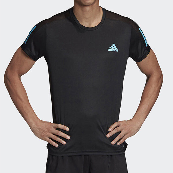 Футболка adidas OWN The Run Tee Running Sports Short Sleeve Black, черный — фото 3