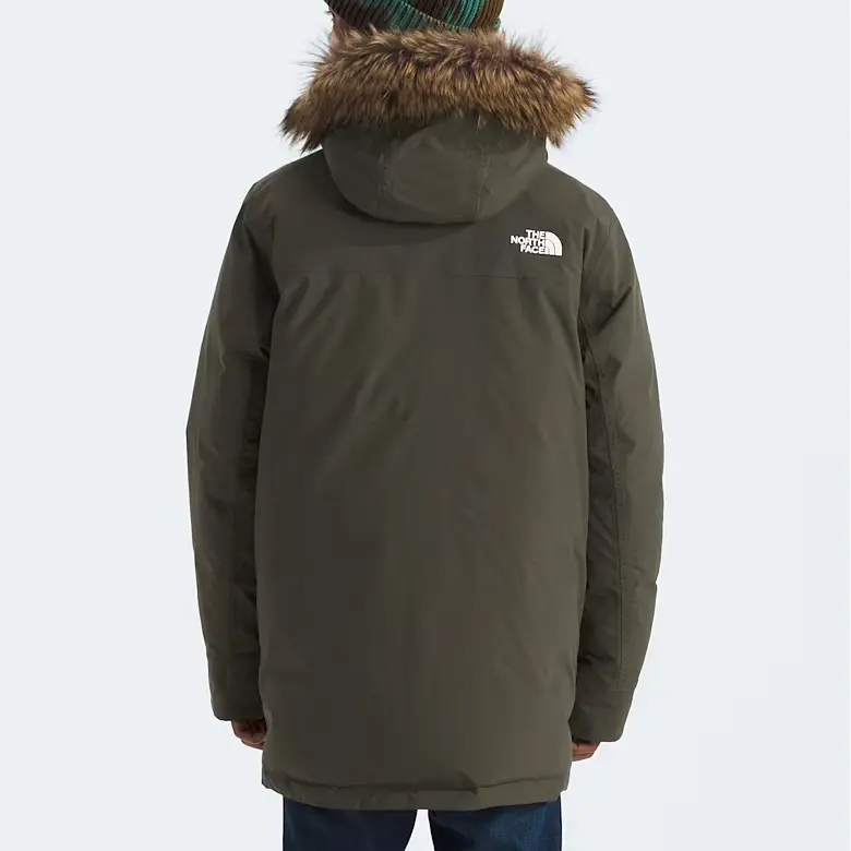 Парка Green для подростков THE NORTH FACE, коричневый/зеленый — фото 4