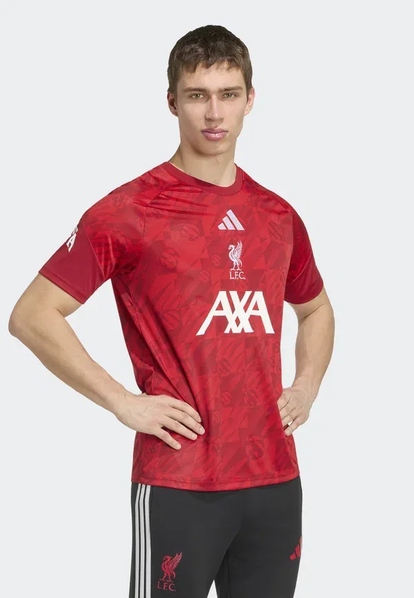 Футболка предматчевая Liverpool FC 26/27, Adidas Performance, красная
