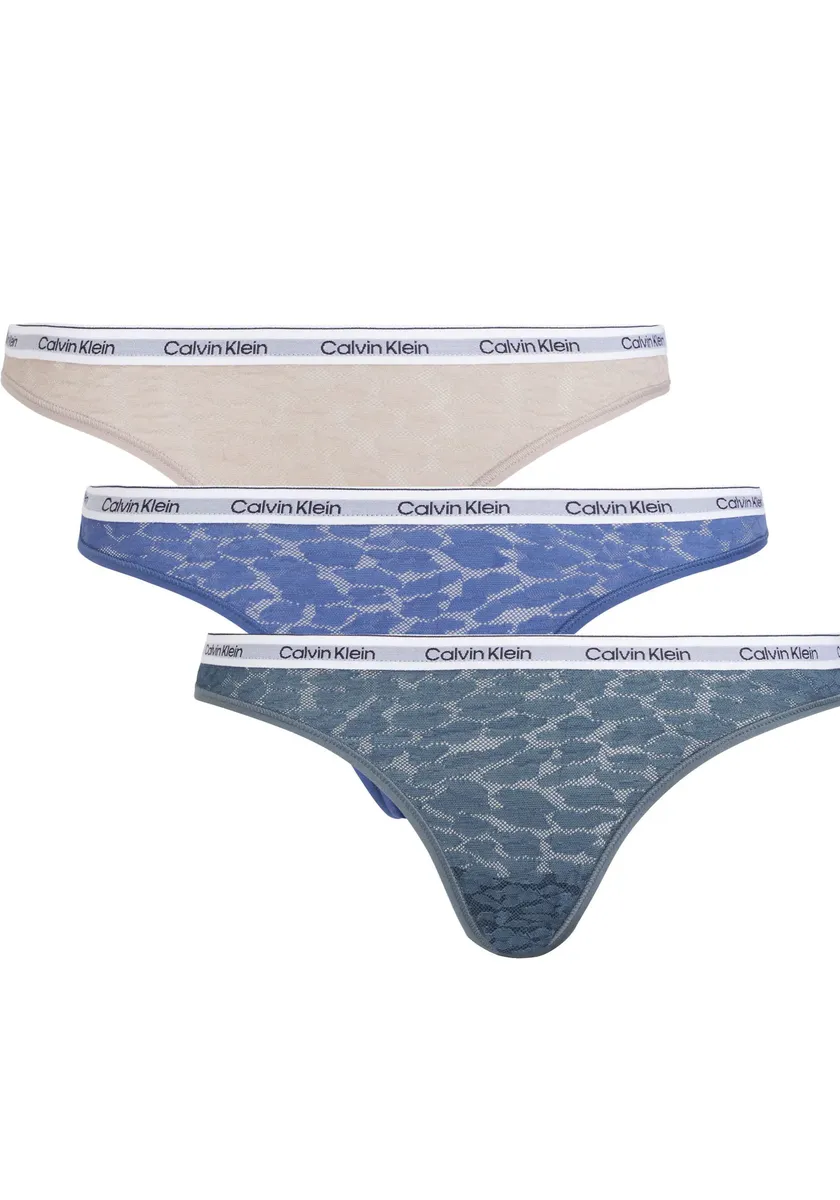 

Трусики Calvin Klein Underwear Brasil "BRAZILLIAN 3PK" (3 шт. в упаковке, 3 шт. в упаковке), с логотипом CK на поясе, цвет True_Navy/_Sphinx/Dark_Slate