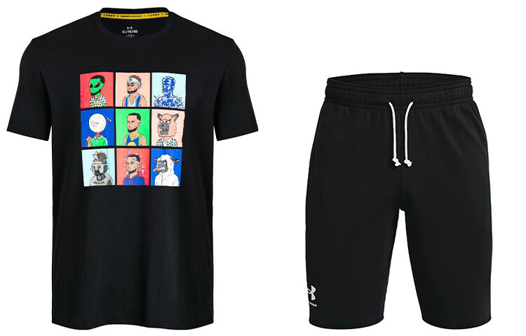 

Мужская повседневная спортивная одежда Under Armour, цвет Black