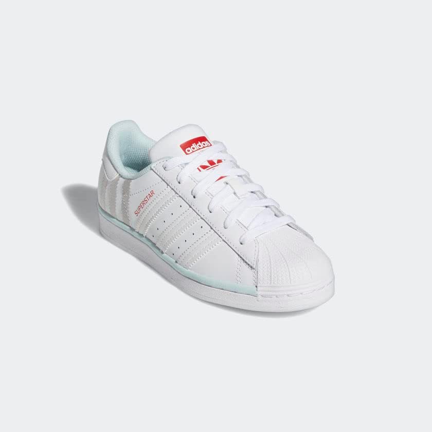 Кроссовки adidas Superstar для мальчиков, белый/синий — фото 4
