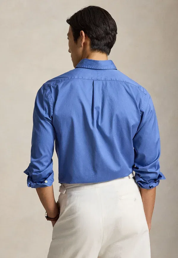 Рубашка Polo Ralph Lauren Custom Fit Featherweight Twill Shirt, цвет нима синий — фото 3