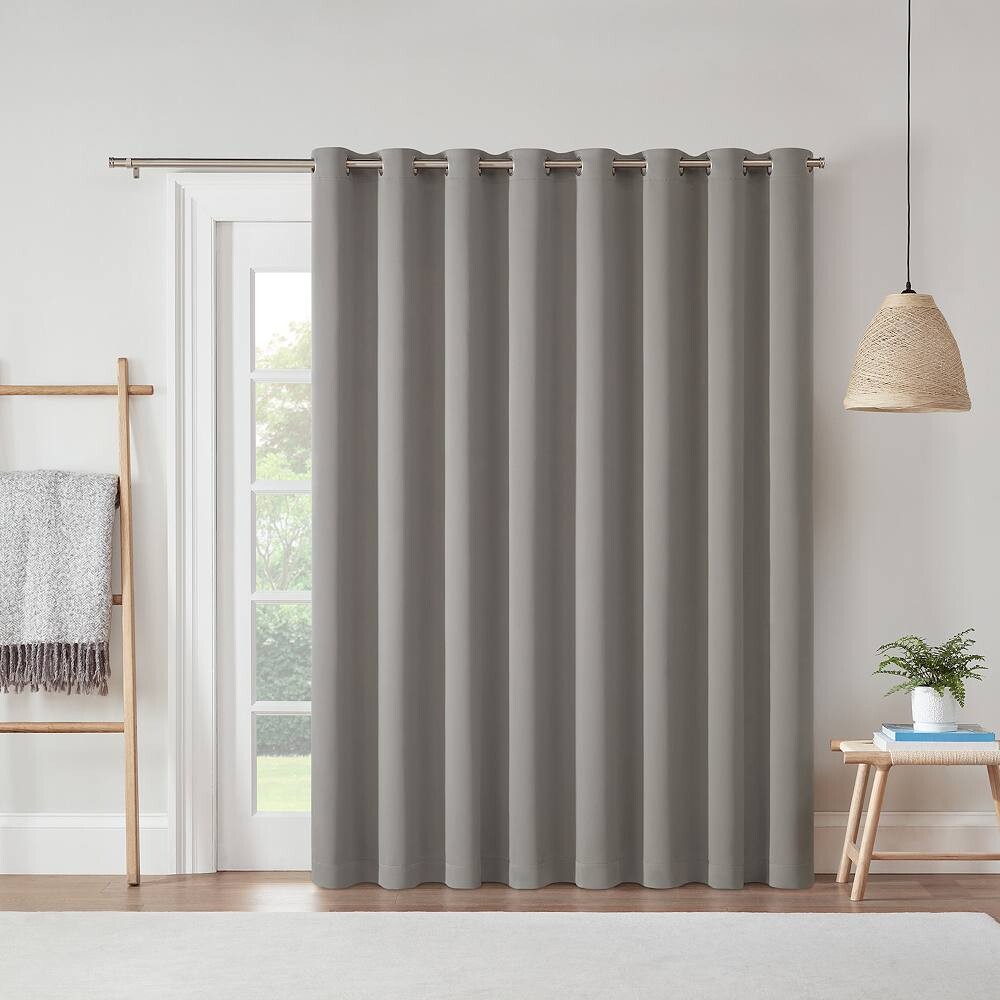 

Затмение Даррелл Thermaweave Плотные шторы для раздвижных дверей с люверсами — 84 x 100 дюймов Eclipse, серый