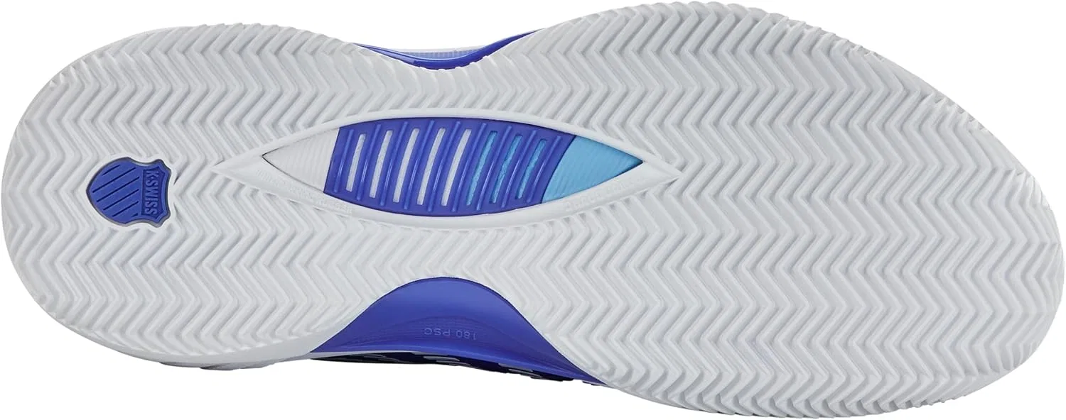 Мужские теннисные кроссовки K-Swiss Hypercourt Supreme 2 для игры на грунте, Dazzling Blue White Baltic Sea — фото 4